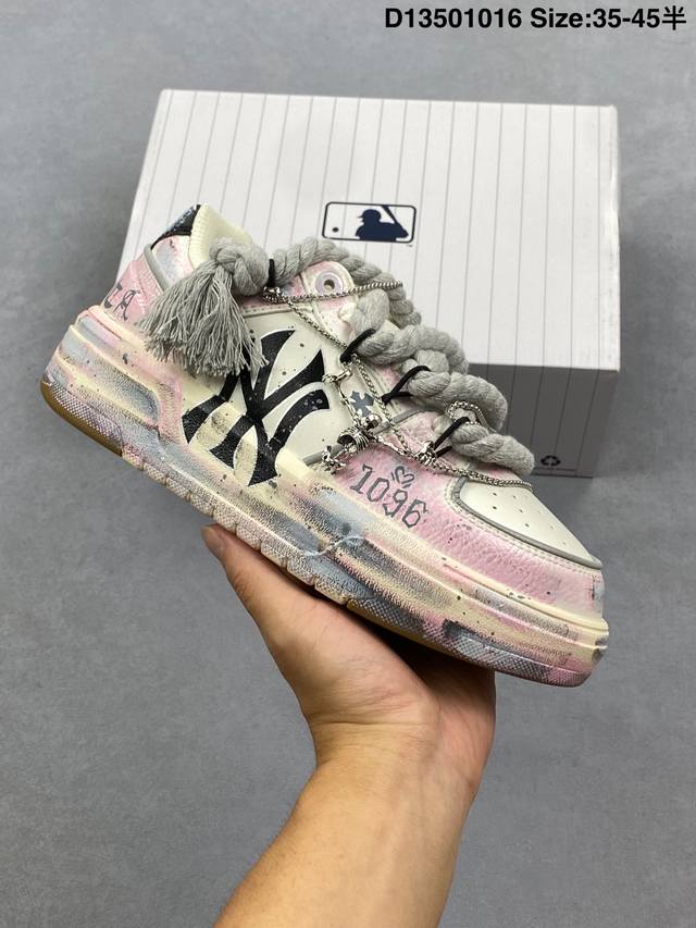 合集 Mlb Chunky Liner Pu ‘Diy定制’ 简约时尚 百搭 包裹性保暖防滑防水减震 低帮 板鞋 原装头层材料 用料绝不含糊 独家版型蒸餾加工帶