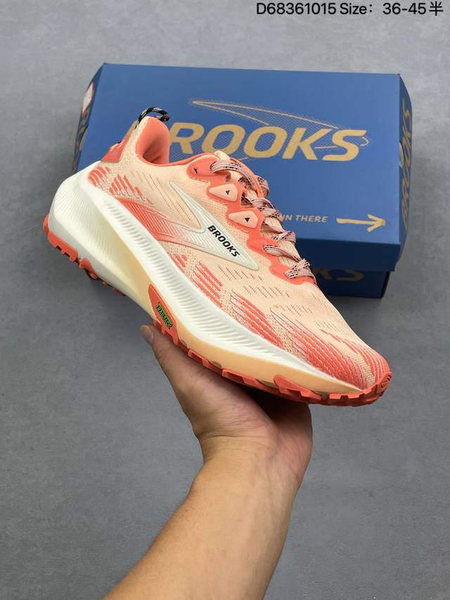 Brooks 布鲁克斯 Glycerin 22 超弹轻盈跑步鞋 低帮透气缓震支撑休闲运动慢跑鞋 采用改进工程空气网眼组合热熔工艺 鞋面材质搭载Dna Loft
