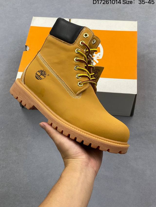 Timberland添柏岚 防水 户外防泼水 经典大黄靴 英伦风百搭休闲 户外靴高帮 尺码:35-45 Id:D17261014