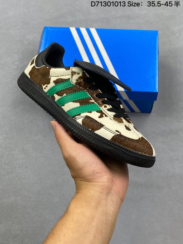 公司级Adidas Originals Samba Og 阿迪达斯三叶草 桑巴舞系列绅士德训足球风百搭低帮休闲运动板鞋 货号:Js3930 尺码:35.5 36