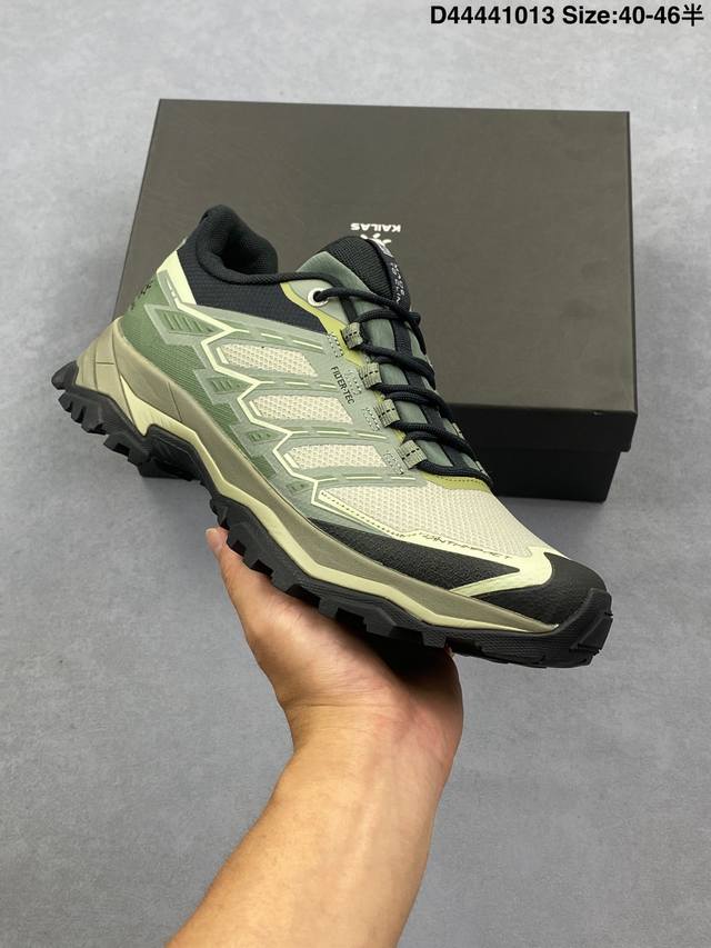 公司级 凯乐石 Kailas 防水透气缓震防滑 轻量化设计徒步鞋登山鞋大坡王陡坡稳定跑山 Tpu网布减震轻便透气防侧翻防滑 低帮 超强抓地力登山跑步鞋 男女款老