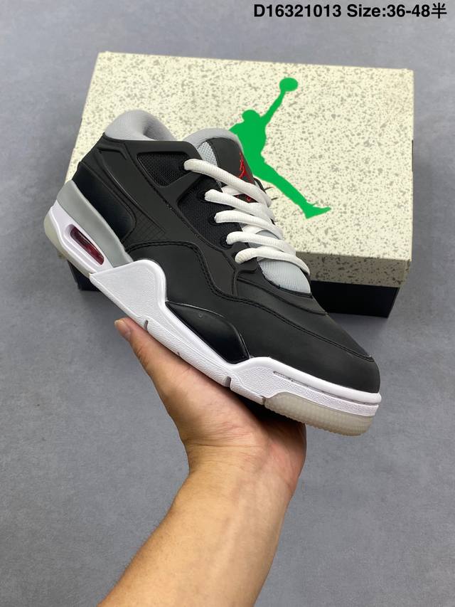 乔丹Jordan Air Jordan 4 Rm 防滑 低帮 复古篮球鞋 此款鞋采用近几年比较流行的版型设计，外观时尚大气。鞋底采用耐磨的材质，穿上它，让您感觉