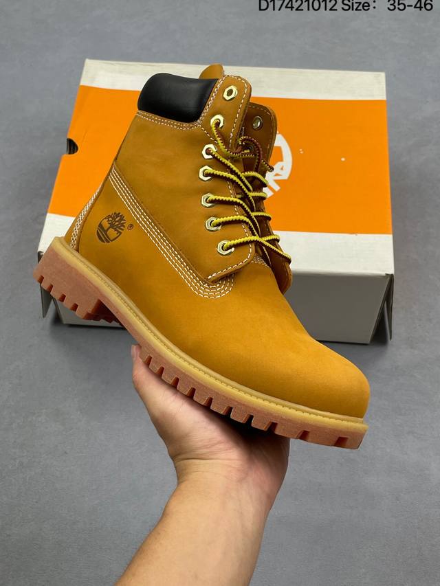 添柏岚Timberland Wheat Premium 6 Inch Leather Boots全新英伦风户外马丁大黄靴“英伦麦黄” 货号:Tb010361 7