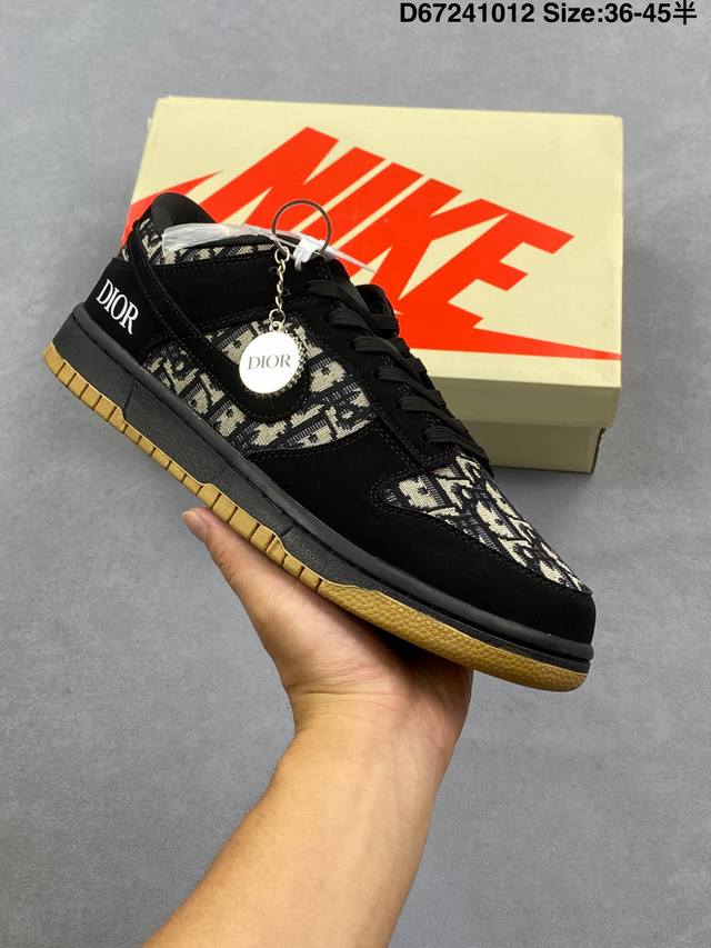 合集 海外爆款限量发售！Nike Sb Dunk Low “Un联名 字母米绿勾” 高端定制 低帮休闲板鞋 定制鞋盒 大厂纯原品质出货 超高清洁度 皮料切割干净