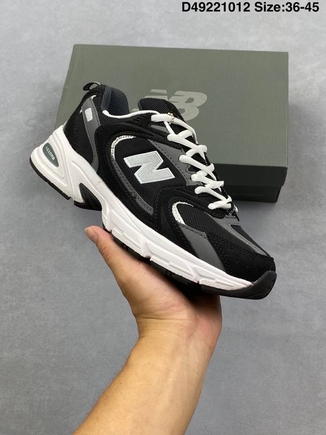 New Balance 新百伦 原楦原数据开发纸版，采用优质纤维革+透气网眼布材质材质，独立3层组合大底私模，正确独立中底嵌入Abzorb缓震材质小红书穿搭款式
