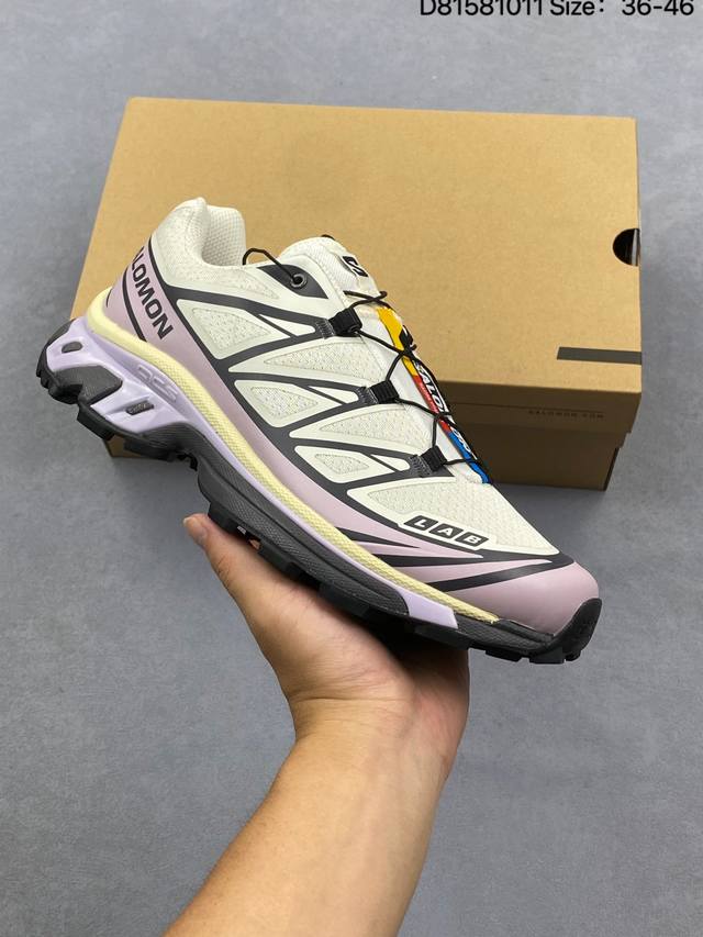 萨洛蒙Xt-6户外低帮跑步鞋！ 绿X版！香芋紫！尺码36-46.5全码出货！ 平台特供冲正批次！市场唯一好货！ 一眼区分通货！477376！ 编码D815810