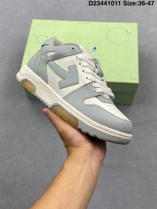 Off-White C O Virgil Abloh 杨幂同款Out Of Office Low-Top Leather Ow联名 箭头Off-White 重磅