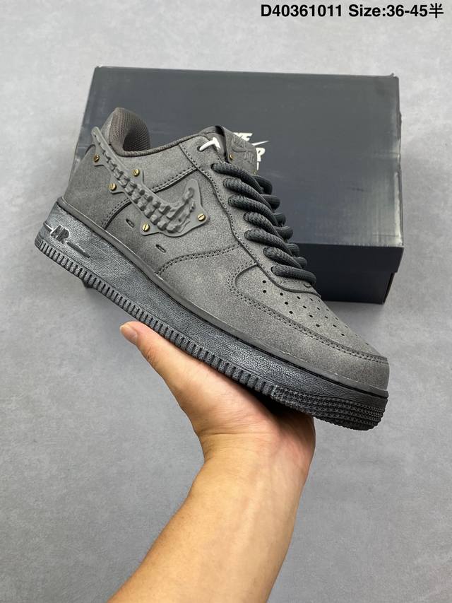 耐克Nike Air Force 1 Low 空军一号低帮百搭休闲运动板鞋 柔软、弹性十足的缓震性能和出色的中底设计，横跨复古与现代的外型结合，造就出风靡全球三
