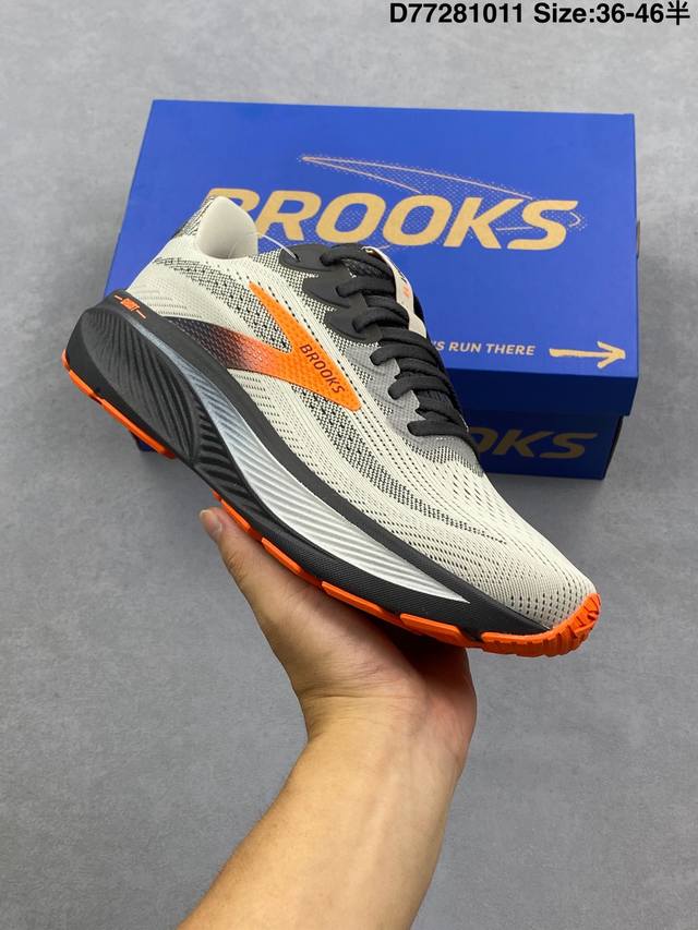 Brooks 布鲁克斯 Ghost 17 超弹轻盈跑步鞋 实拍首发 低帮透气缓震支撑休闲运动慢跑鞋 采用改进工程空气网眼组合热熔工艺 鞋面材质搭载Dna Lof