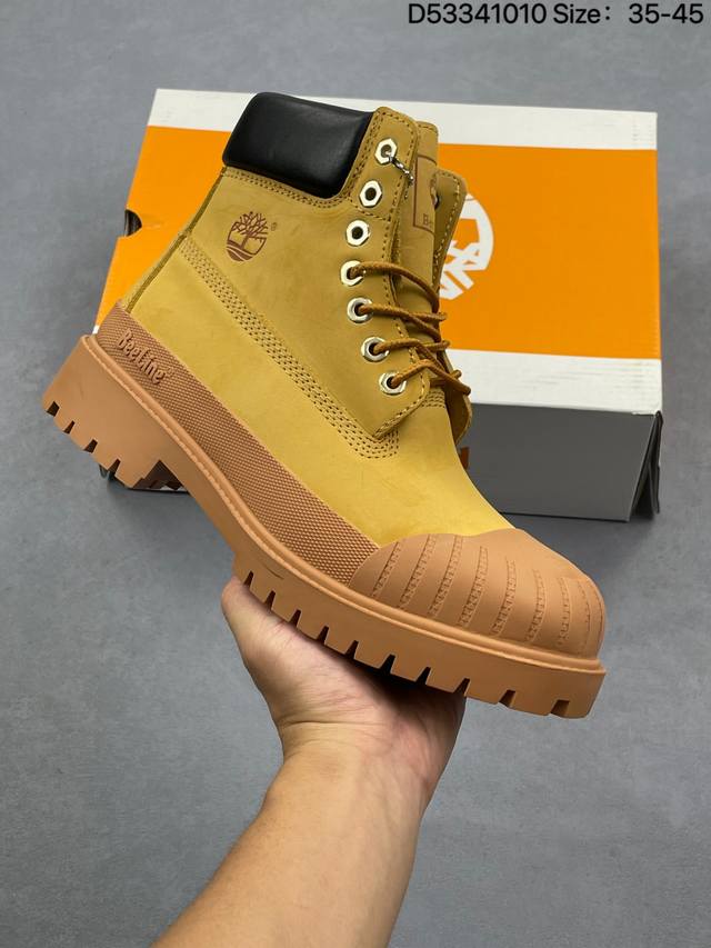 Timberland添柏岚 天伯伦大黄靴 高帮靴 马丁靴 户外休闲潮流系列 搭配防臭防腐真皮乳胶鞋垫，给您完美的穿着体验，质量考究耐穿，专治不帅，高品质脚感一流