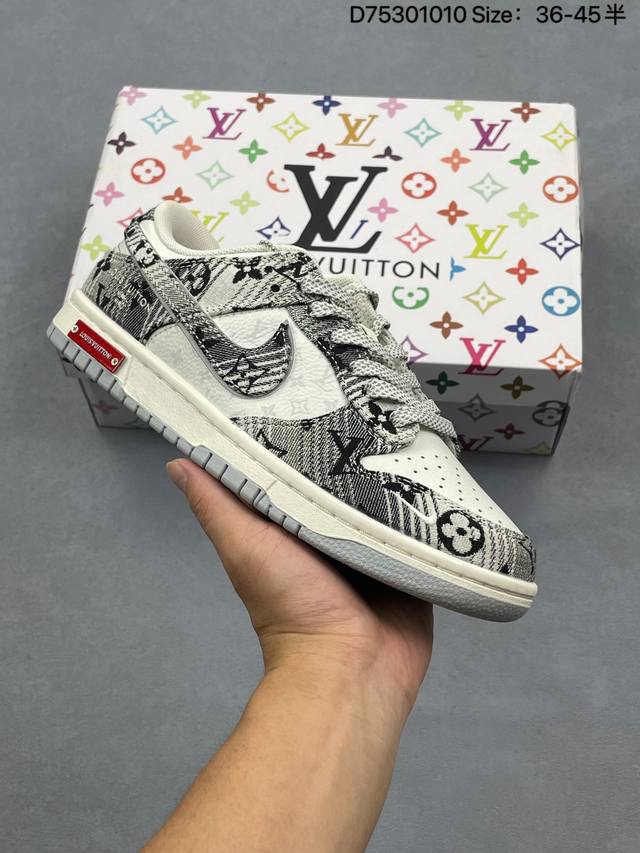 Nk Dunk Low Retro “Diy高端定制” 低帮休闲运动板鞋 原装头层材料 用料绝不含糊 独家版型蒸餾加工帶來的是更好的视觉和脚感体验 清洁度 电绣