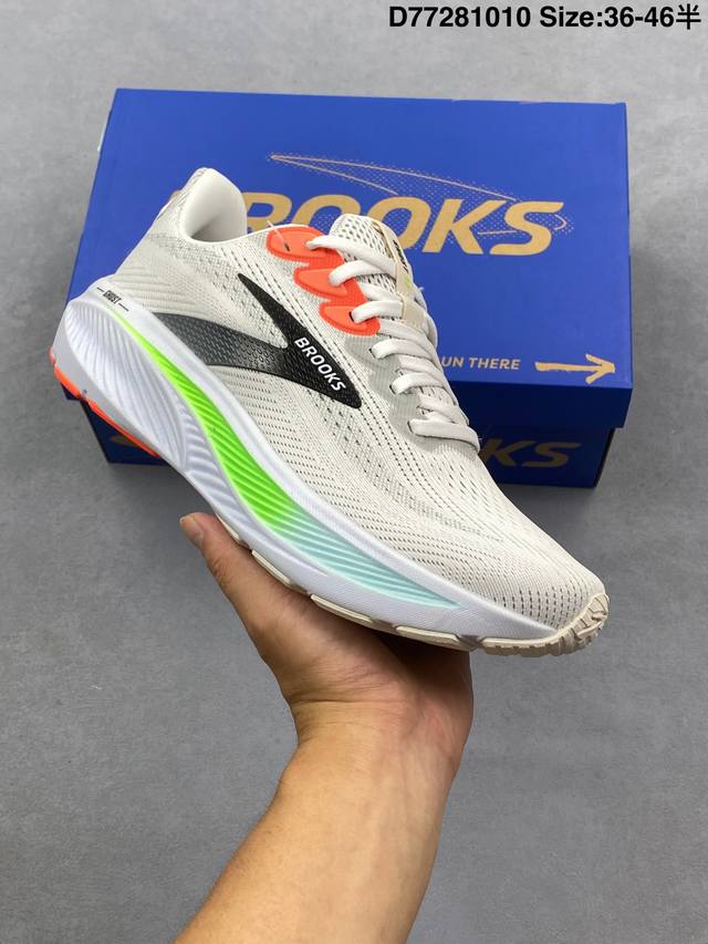 Brooks 布鲁克斯 Ghost 17 超弹轻盈跑步鞋 实拍首发 低帮透气缓震支撑休闲运动慢跑鞋 采用改进工程空气网眼组合热熔工艺 鞋面材质搭载Dna Lof