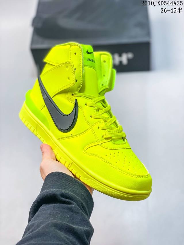 真标带半码 Ambush X Nike Dunk High 联名粉 黑白 蓝 绿 Cu7544-600-400-300 尺码：36-45半 编码：10Jxd54