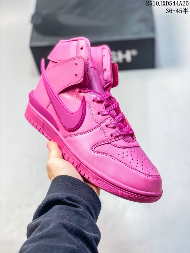 真标带半码 Ambush X Nike Dunk High 联名粉 黑白 蓝 绿 Cu7544-600-400-300 尺码：36-45半 编码：10Jxd54
