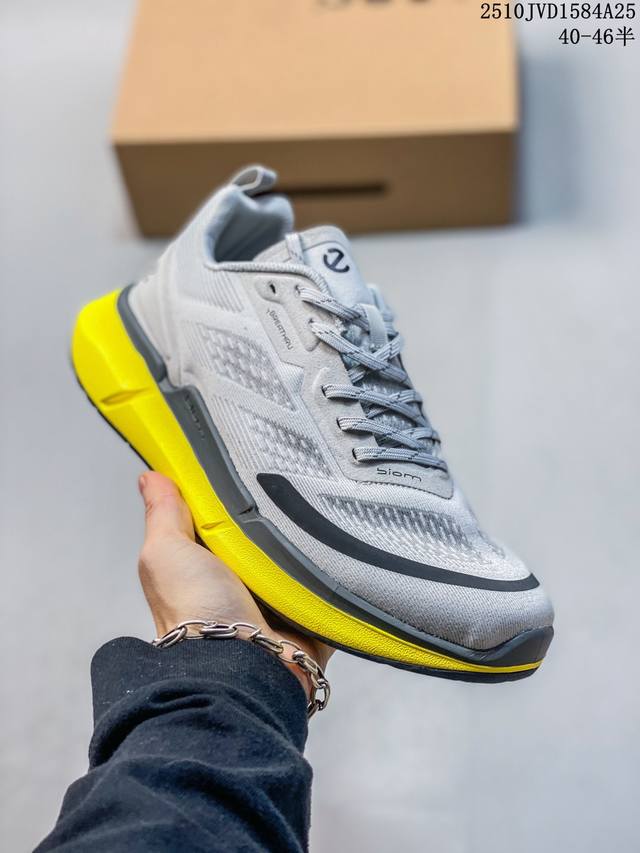 级Ecco爱步 Biom 2.2 Breathru 时尚圆头 低帮 生活休闲鞋 货号:830753-00101 尺码:40-46 编码：10Jvd1584A25