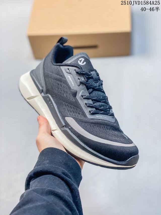 级Ecco爱步 Biom 2.2 Breathru 时尚圆头 低帮 生活休闲鞋 货号:830753-00101 尺码:40-46 编码：10Jvd1584A25