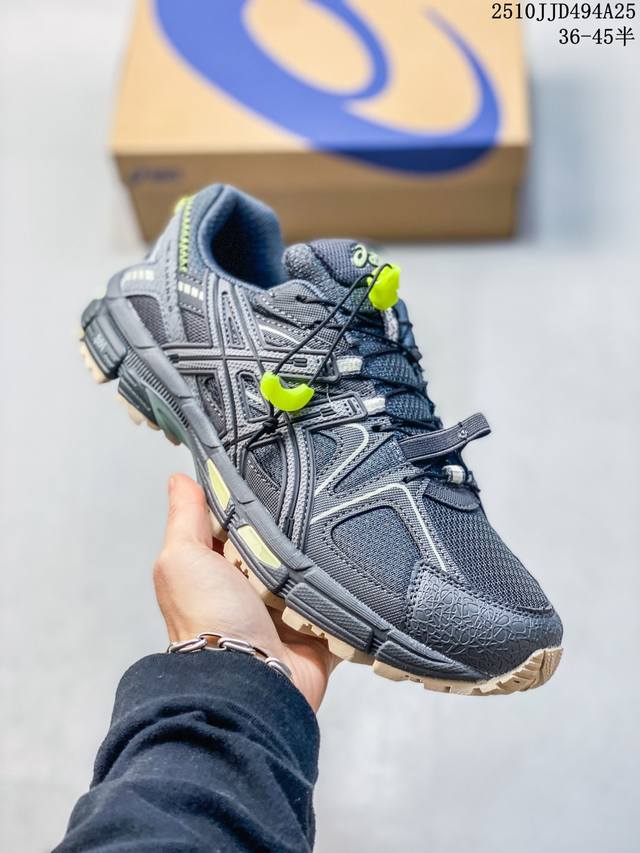 公司级带半码！ Asics 亚瑟士 8代 透气网眼鞋面配合部分合成革材质#采用全新Ahar+橡胶材质,更加耐磨日本专业跑鞋品牌 Asics 亚瑟士 Tiger