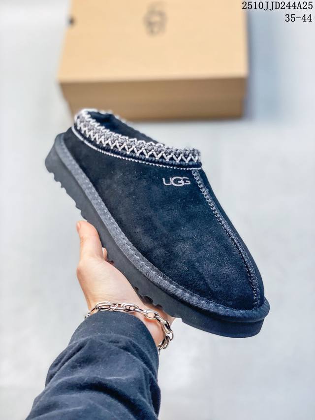 公司级 Ugg 棉拖 雪地靴 俏皮可爱的百变造型， 美国轻奢品牌Ugg 平底系列冬季雪地休闲保暖家居包头棉拖鞋。官方同步包装 检验标 材料采用原厂防污防水皮料