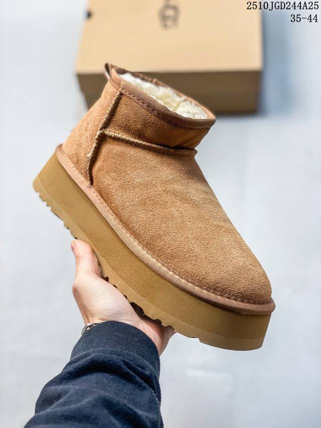 防水版 Ugg 6109 经典秋冬羊皮毛一体雪地靴 全鞋采用Zp同厂 隆丰A级澳洲进口羊皮毛一体 品牌代工厂P生产线 完全遵循Zp工艺流程 代工厂P原厂版师 秉