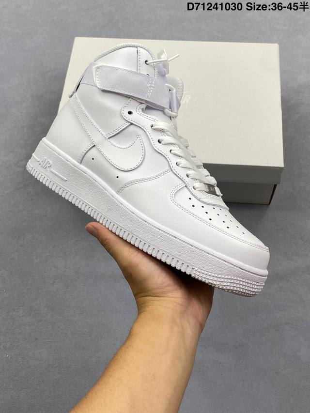 公司级Nike Air Force 1 High 耐克 空军一号 潮流复古 高帮板鞋 货号:Cw2290-111 Size:36 36.5 37.5 38 38
