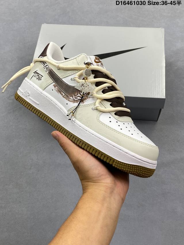 公司级Nike Air Force 1‘07 原楦头原纸板 打造纯正低帮空军版型 专注外贸渠道 全掌内置蜂窝气垫 原盒配件 原厂中底钢印、拉帮完美 货号:Zh0