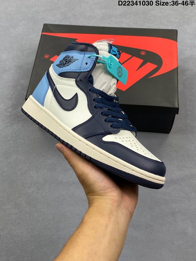 Nike Air Jordan 1 Retro High Og 倒勾百搭休闲文化运动篮球鞋 纯原口碑大厂出品全系列原楦原纸板开发 原厂皮料加持 原厂定型后跟完美