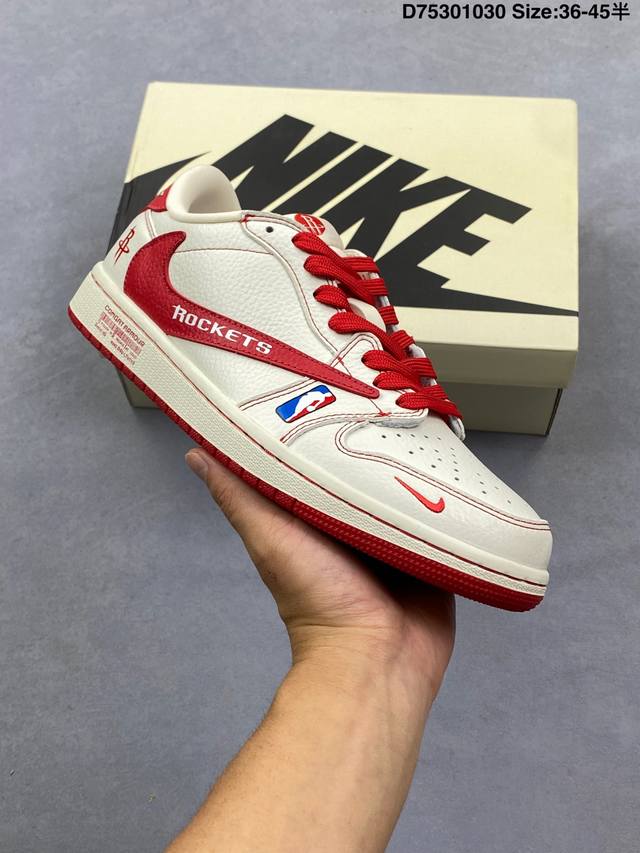 公司级Aj1倒勾Travis Scott X Air Jordan 1 ” Reverse Mocha “ Aj1乔1 Ts 闪电 联名倒钩 低帮文化篮球鞋 完