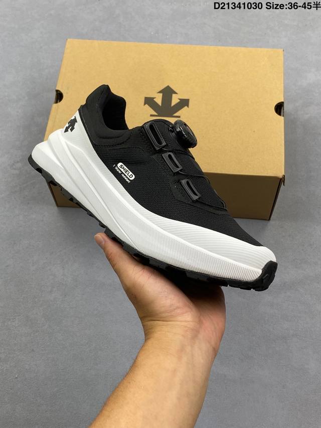 公司级迪桑特Descente Dualis Wire Wp Shield 都市通勤 Gore-Tex 时尚舒适 防滑耐磨 时尚休闲运动覆盖防水男子越野跑鞋 官方