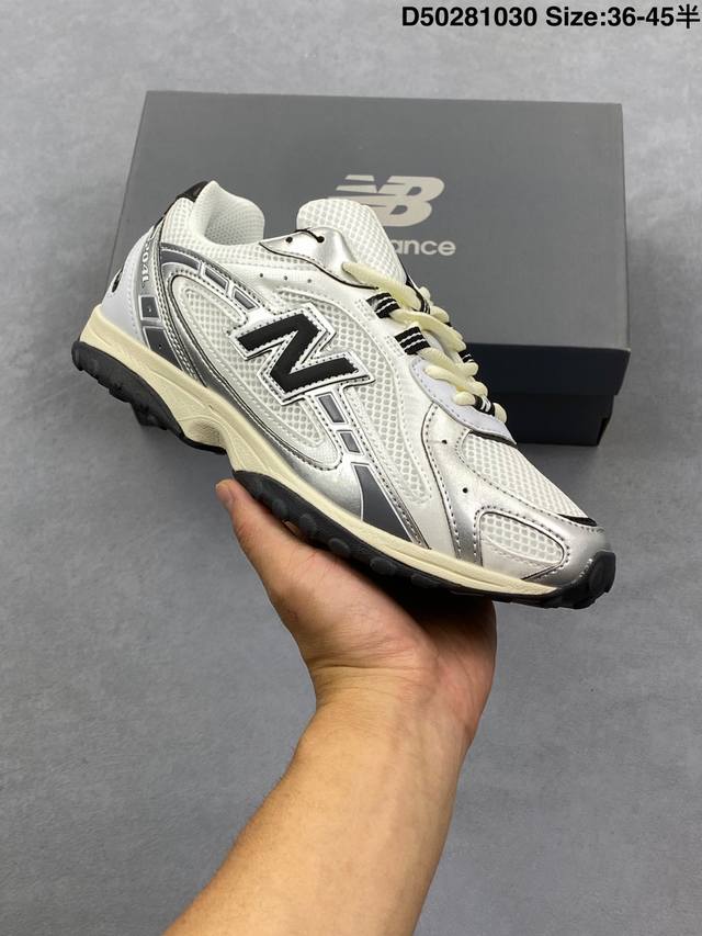 New Balance 新百伦204 系列 复古休闲运动百搭老爹跑步鞋 #采用猪巴革组合网织鞋面材质 #3层组合底模精密开发 #中底嵌入碳板缓震及后跟嵌入Tpu