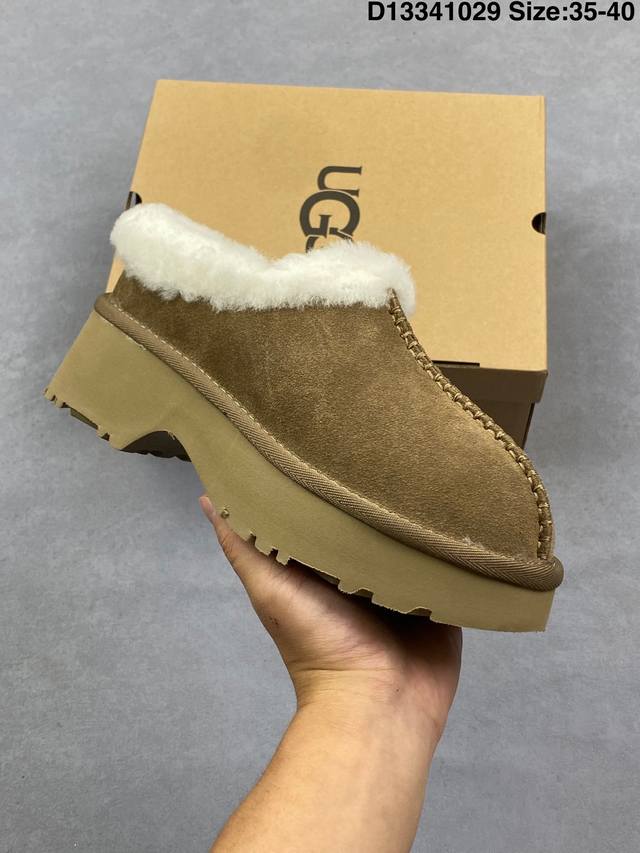 公司级Ugg牛反绒 防水 舒适百搭 厚底 显高显瘦 复古英伦风 短筒雪地靴 货号:1016-1 尺码:35-40 Id:D13341029