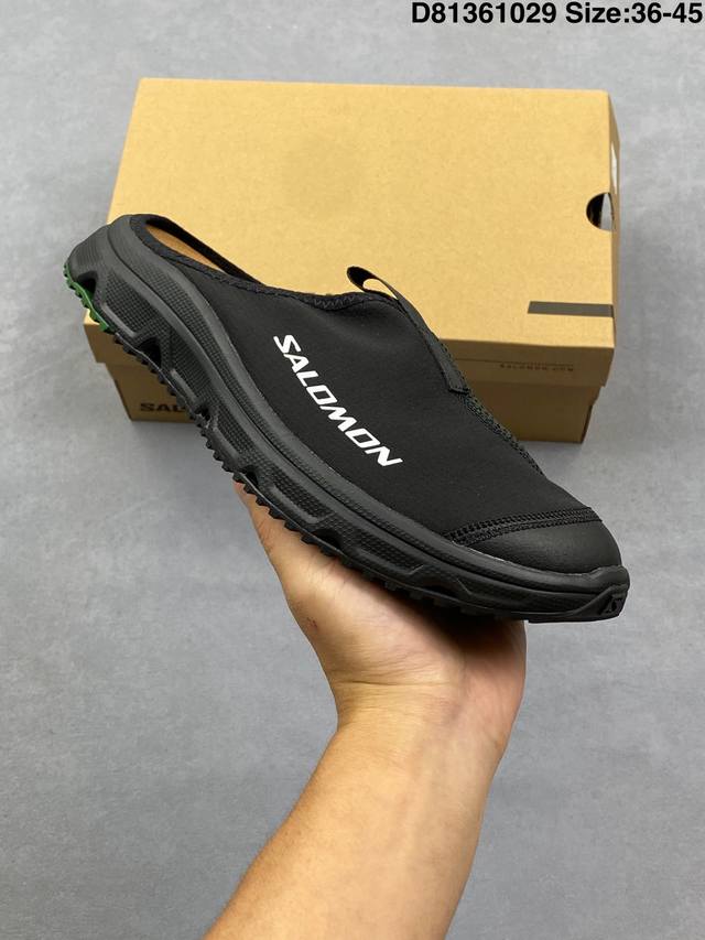 萨洛蒙Salomon Rx Slide 3.0 Canvas 运动休闲 防滑包头半拖鞋 尺码： 36 37 38 39 40 41 42 43 44 45 46