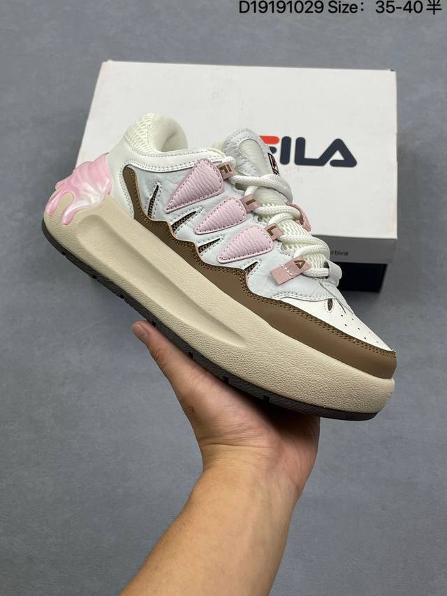 Fila斐乐 Carrot Wg 萝卜鞋 百搭休闲 轻松舒适 防滑减震耐磨 低帮 板鞋 货号:F12W511226Fgf 尺码:36 36.5 37.5 38