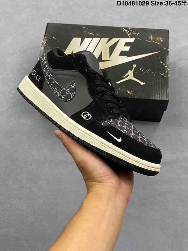 乔丹Air Jordan 1 Low 低帮复古文化休闲运动篮球鞋。该鞋款从 1985 年元年款汲取设计灵感，焕新演绎简约经典外观，让人感到熟悉的同时又颇具新意。