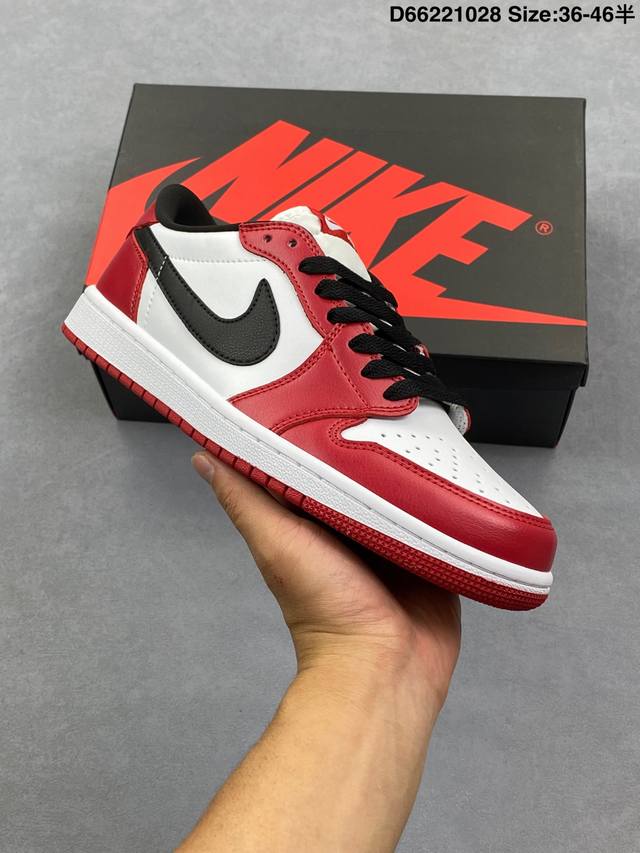 Air Jordan 1 Low Og Black Muslin Varsity Red 低帮 复刻芝加哥 Aj1 乔丹1代 Aj1 乔1 低邦 复刻红白黑 乔