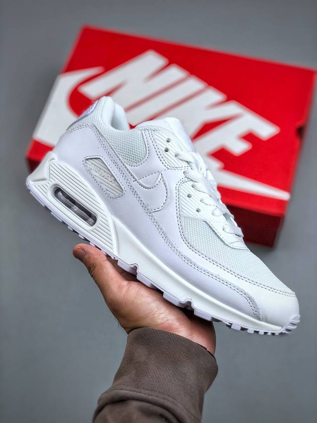 E Nike Airmax90耐克运动小气垫日常运动鞋融合经典设计线条和丰富材质，沿袭元年款经典元素，焕新演绎出众外观，体视觉表现活力满载，上脚效果满分！ 货号
