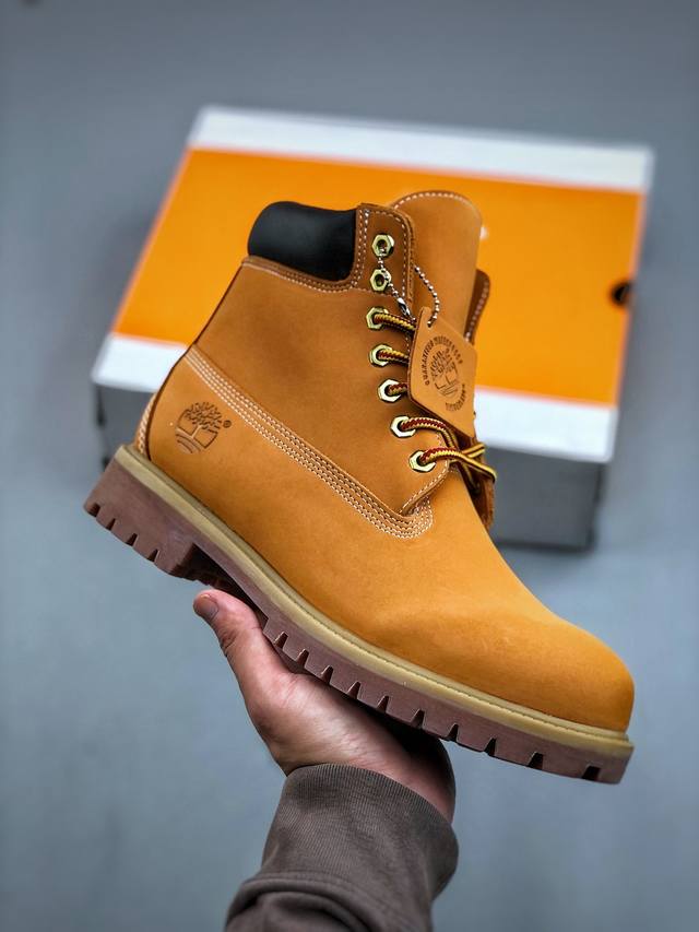 K 报货备注加绒版本 2025秋冬Timberland 天伯伦 添柏岚经典高帮休闲男鞋 全新升级 广东大厂品质 原盒原包装 面料采用意大利顶级磨砂牛皮 搭配防臭