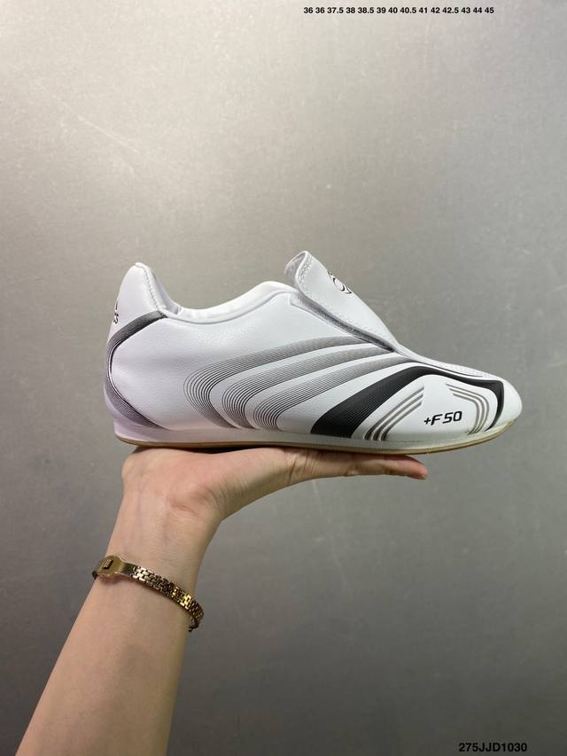 Adidas Taekwondo F50 W 系列 皮革 时尚运动 其他 跆拳道鞋 货号：Jr6404 尺码：36 36.5 37.5 38 38.5 39 4