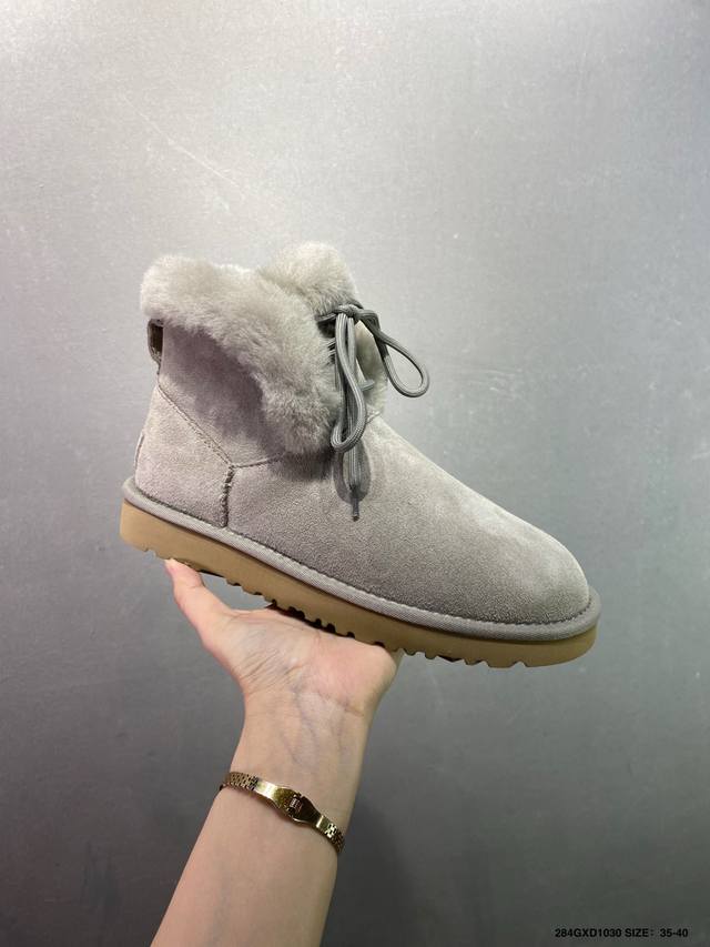 公司级Ugg 百搭单品 Ugg 秋冬羊皮毛一体雪地靴 全鞋采用Zp同厂 隆丰A级澳洲进口羊皮毛一体 品牌代工厂P生产线 完全遵循Zp工艺流程 代工厂P原厂版师