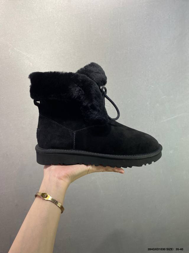 公司级Ugg 百搭单品 Ugg 秋冬羊皮毛一体雪地靴 全鞋采用Zp同厂 隆丰A级澳洲进口羊皮毛一体 品牌代工厂P生产线 完全遵循Zp工艺流程 代工厂P原厂版师