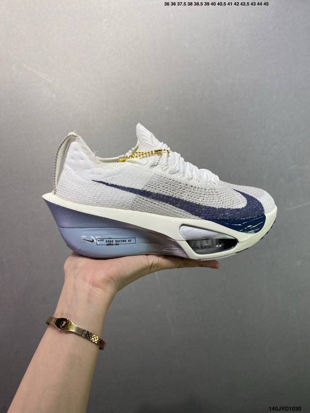 公司级Nike Air Zoom Alphafly Next%3 耐克 耐磨透气支撑平衡 低帮 气垫 马拉松跑步鞋 新品发布 整体采用前作的设计语言 并且对后者