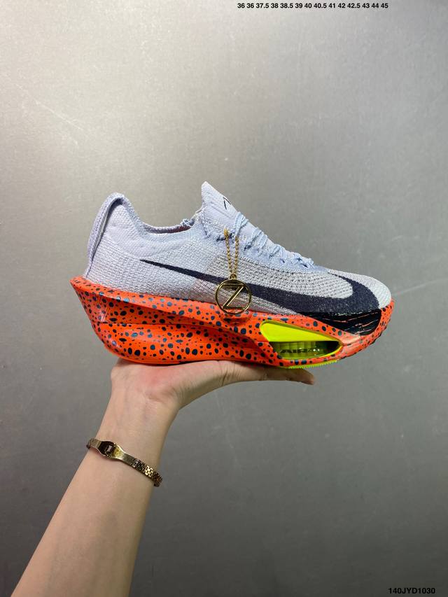 公司级Nike Air Zoom Alphafly Next%3 耐克 耐磨透气支撑平衡 低帮 气垫 马拉松跑步鞋 新品发布 整体采用前作的设计语言 并且对后者