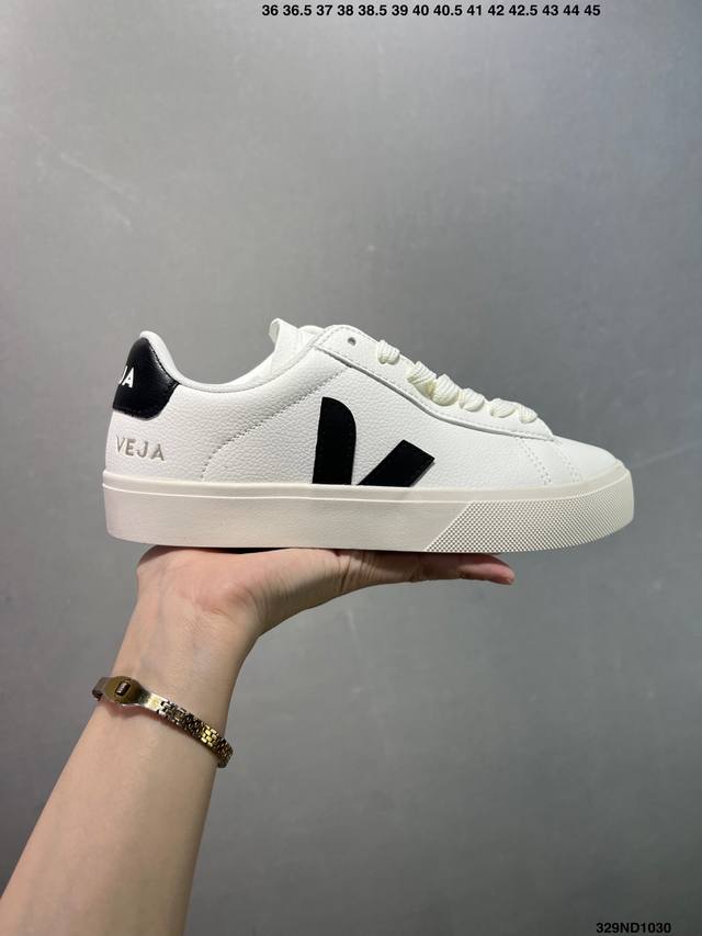 Ins爆款法国国民V字经典鞋 Veja Leather Extra Sneakers 简约百搭款 尺码:36-45 Id:329Nd1030