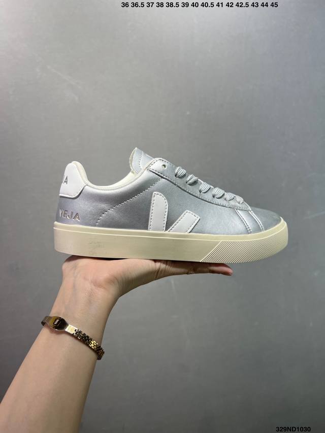 Ins爆款法国国民V字经典鞋 Veja Leather Extra Sneakers 简约百搭款 尺码:36-45 Id:329Nd1030