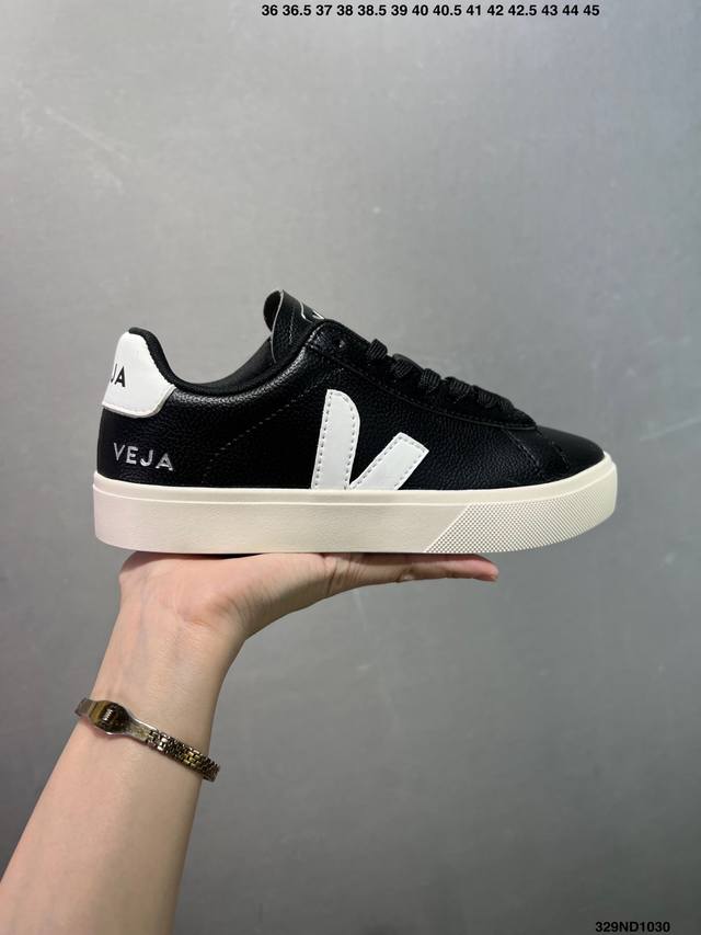Ins爆款法国国民V字经典鞋 Veja Leather Extra Sneakers 简约百搭款 尺码:36-45 Id:329Nd1030