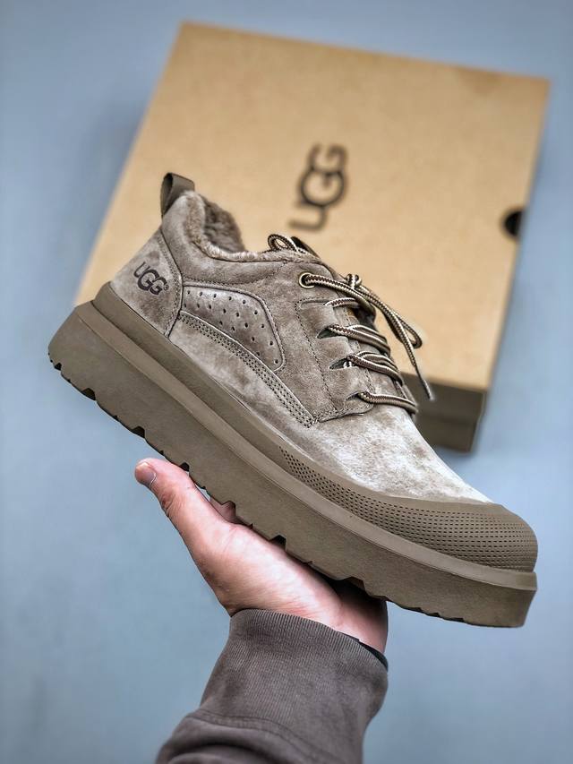 新货#Ugg秋冬新品 毛绒一体内里保暖锁热 秋冬必备 户外男士休闲鞋雪地靴系列 广东大厂品质 秋冬新款 时尚潮流搭配 面料釆用意大利进口磨砂牛皮 全鞋真牛皮材料