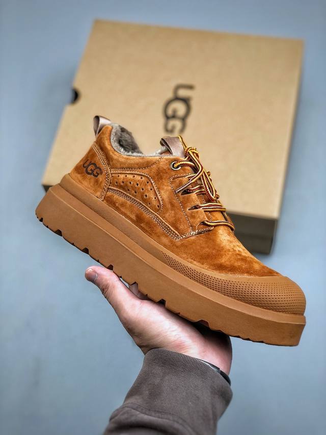 新货#Ugg秋冬新品 毛绒一体内里保暖锁热 秋冬必备 户外男士休闲鞋雪地靴系列 广东大厂品质 秋冬新款 时尚潮流搭配 面料釆用意大利进口磨砂牛皮 全鞋真牛皮材料