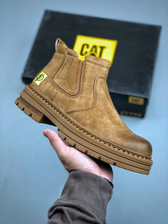 Z Cat纯原 广东大厂 新款 推土机 休闲时尚 男士休闲皮鞋 原单品质真标公司卡特男鞋广东纯原 历年经典热销款 新款头层牛皮耐磨防滑橡胶大底 固特异工艺 永不