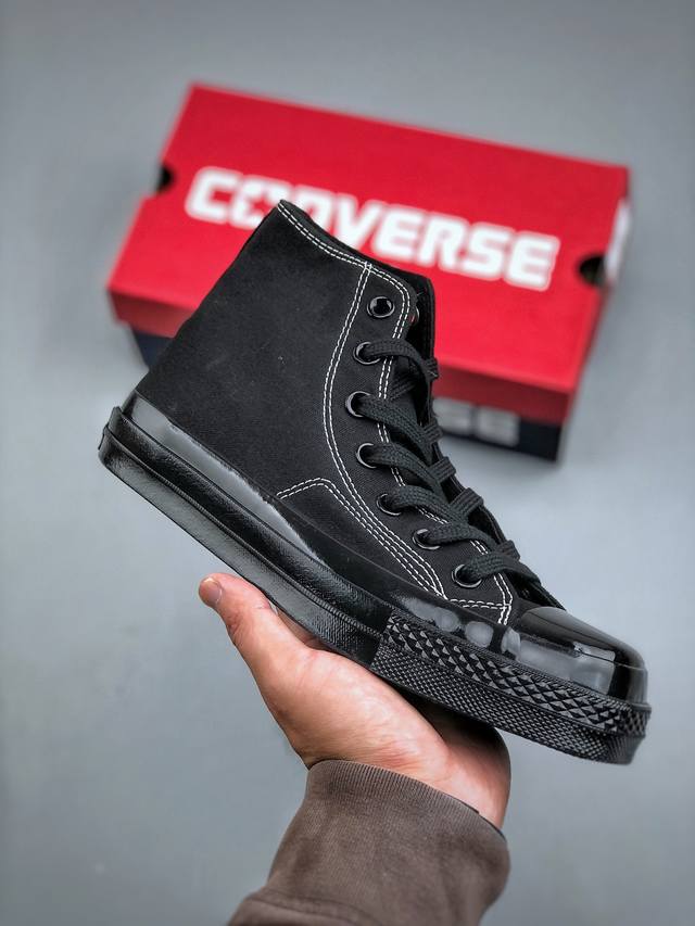 偏大一码 Converse All Star Squaretoe Hi 匡威新款 日本限定 新款方头系列 耐磨高帮男女同款休闲帆布鞋 尺码：35-44 半