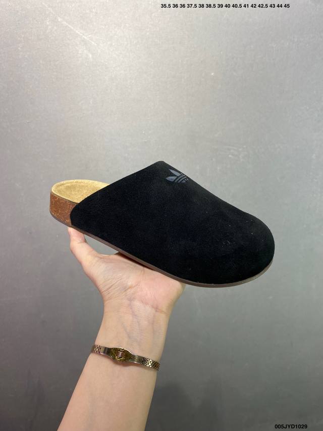 公司级Adidas Originals Adimule 舒适百搭 防磨防滑包头拖鞋 货号：Jp11350 尺码：35.5 36 36.5 37.5 38 38.