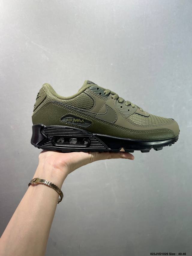 公司级Nike Air Max 90 耐克 初代复古气垫百搭休闲运动慢跑鞋 复古小气垫史上第一双可视气垫跑鞋 凭借着 Air Max 气垫带来的舒适脚感和鞋面面